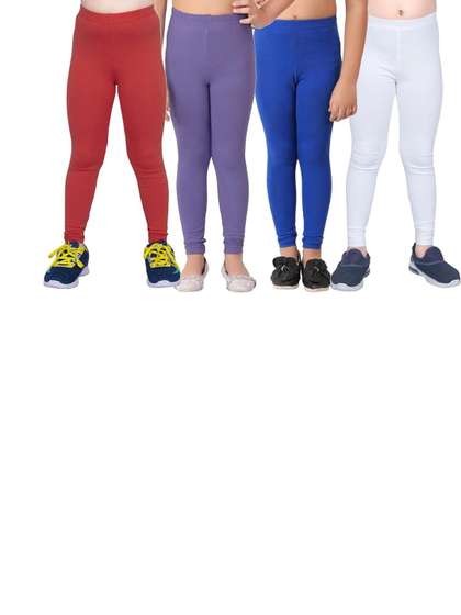 Tik Tok WEARS Girls Blue
                    Churidar Length Leggings