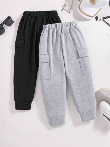 BLARY FASHION PLANET
                    Pack Of 2 Boys Solid Regular Fit Track Pant