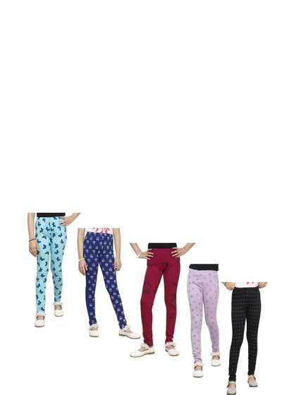 Tik Tok WEARS Girls Red
                    Churidar Length Leggings