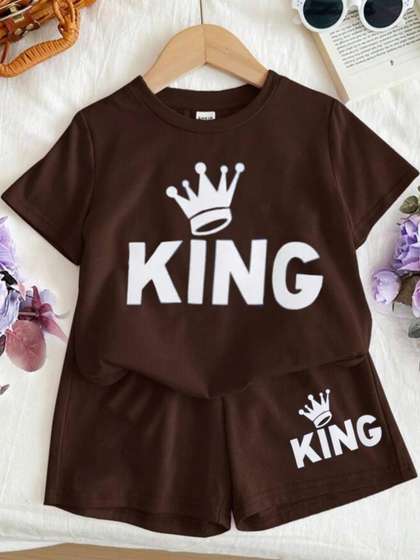 BLARY FASHION PLANET
                    Boys Printed T-shirt with Shorts