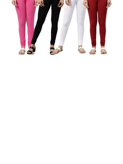 Tik Tok WEARS Girls
                      Pink Churidar Length Leggings