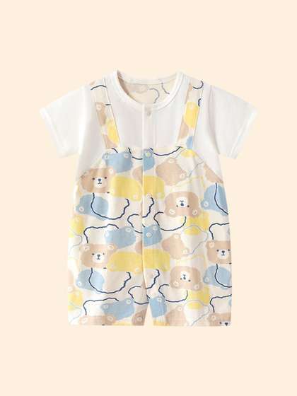 StyleCast x Revolte
                      Boys Infants Printed Cotton Round Neck Rompers