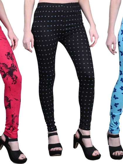 Tik Tok WEARS Girls
                      Red Churidar Length Leggings