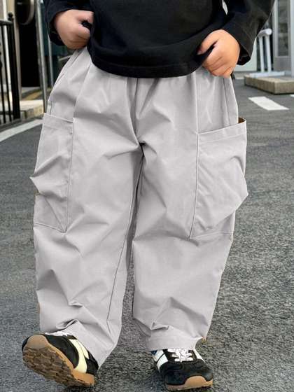 BAESD Boys Cotton
                      Relaxed Loose Fit Cargos Trousers
