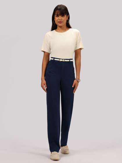 Blissclub Women
                        AM:PM Air Cotton Straight Pants Regular