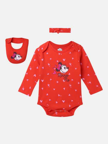 NautiNati Infants
                      Girls 3 Pieces Disney Cotton Minnie Mouse Printed
                      Clothing Gift Set