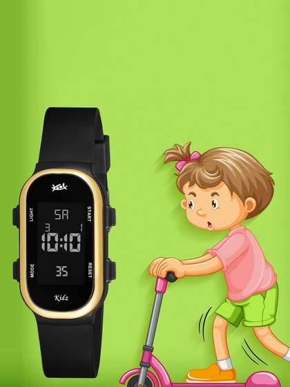 Kool Kidz Kids Square
                    Dial & Straps Digital Watches Watch KK 284 BK