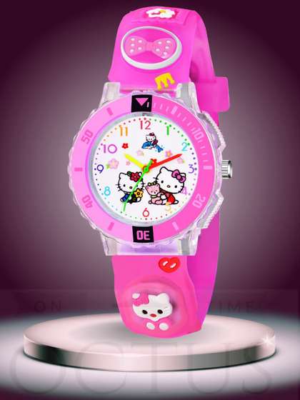ON TIME OCTUS Girls
                      Printed Dial & Straps Analogue Watch KD-117
                      PINK KITTY