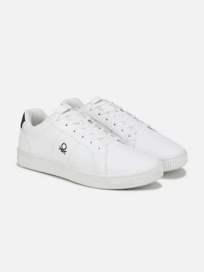 United Colors of
                      Benetton Men Round Toe Lace-Ups Sneakers