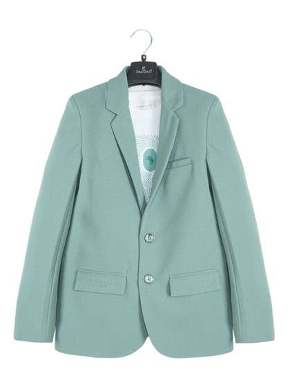 CHARCHIT Boys Full
                      Sleeves Occasion wear Green Blazer and T-Shirt