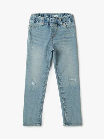 GAP Girls Low Distress
                      Denim Washed Jeggings