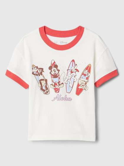 GAP Boys Disney
                      Printed Drop-Shoulder Sleeves Pure Cotton T-shirt