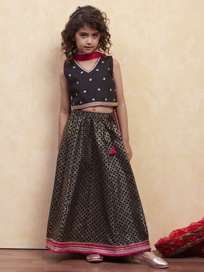 Biba Girls
                        Embellished Ready to Wear Lehenga & Blouse
                        With Dupatta