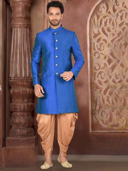 RANAK Mandarin
                        Collar Sherwani Set