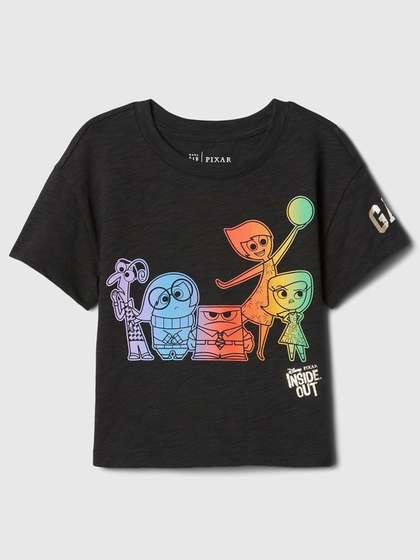 GAP Girls Disney Inside
                    Out Printed Drop-Shoulder Sleeves Pure Cotton
                    T-shirt