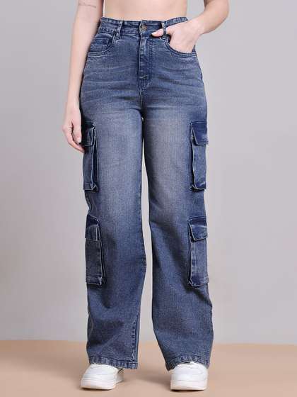 PUELLA Women
                        Straight Fit High-Rise Clean Look Light Fade
                        Stretchable Jeans
