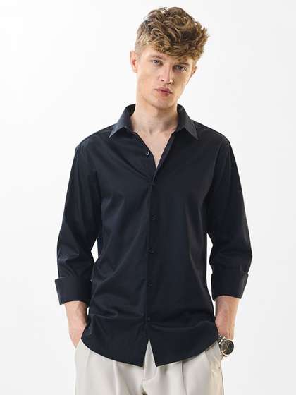 Snitch Slim Fit
                          Spread Collar Cotton Formal Shirt