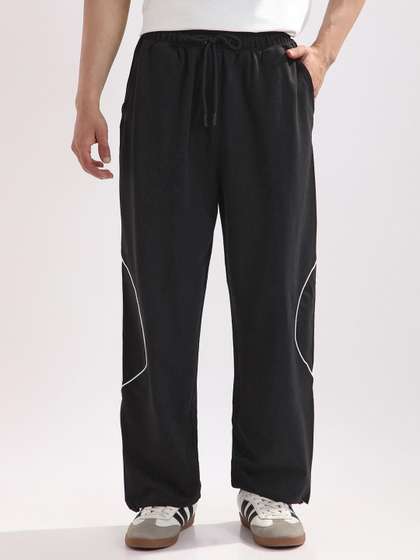 NOBERO Men Solid
                          Oversized Fit Joggers