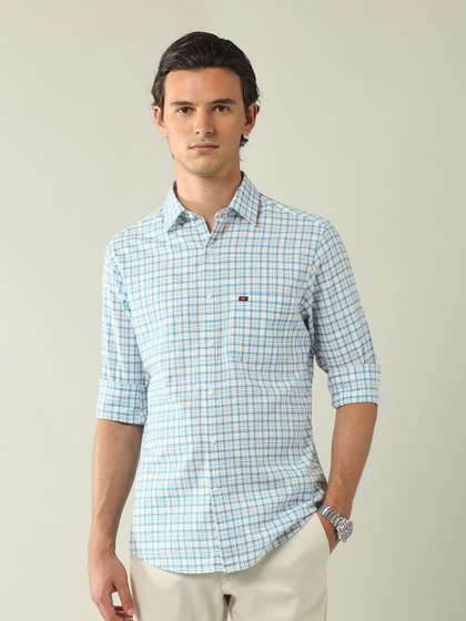 AD By Arvind Modern
                        Slim Fit Tartan Checked Shirt