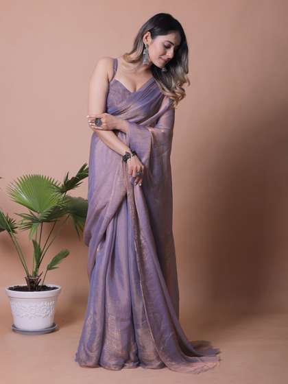 Anneca Women Solid
                      Pure Chiffon Saree