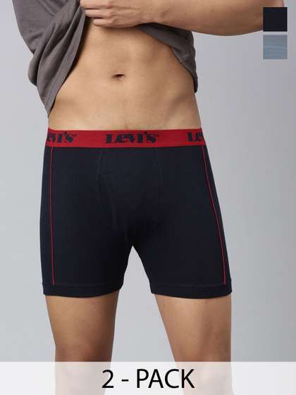 Levi's Men Pack of
                          2 Pure Cotton Long Length Ultrasoft Waistband
                          Trunk