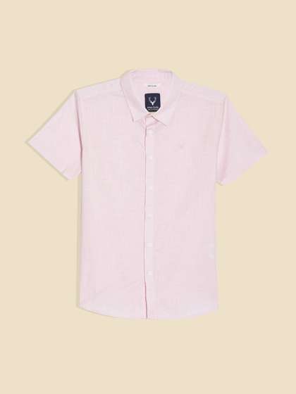 Allen Solly Junior
                      Boys Textured Spread Collar Short Sleeves Opaque
                      Cotton Casual Shirt