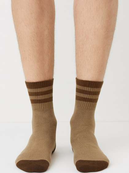 SAZARA Men Pack Of 5
                    Patterned Cotton Calf Length Socks