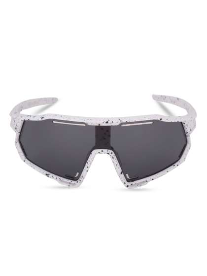 DukieKooky Unisex Kids
                    Black Lens & White Wayfarer Sunglasses with