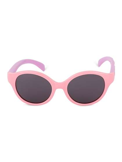 DukieKooky Unisex Kids
                    Grey Lens & Pink Oval Sunglasses with