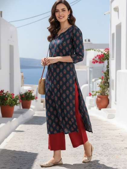 AADVIKA Women Ethnic
                        Motifs Printed Kurta