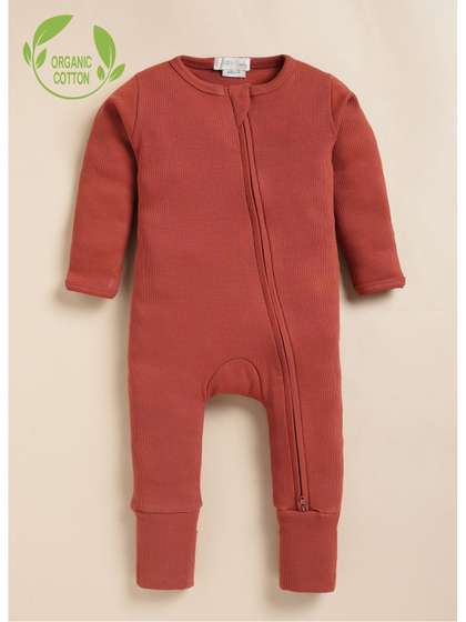 COT & CANDY Kids
                    Ribbed Organic Cotton Rompers