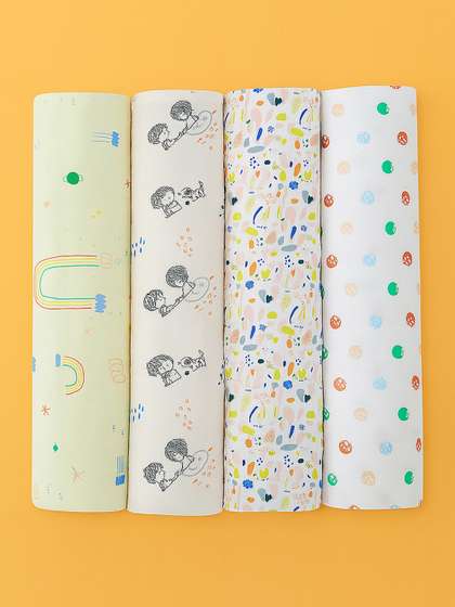 Portico Pack of 4
                    Infants Little Peaches 100% Cotton Muslin Cloth