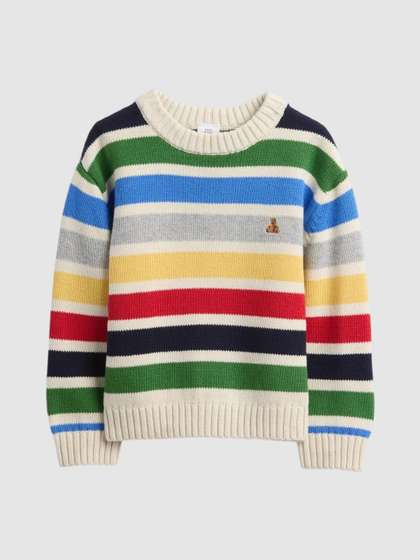GAP Boys
                      Colorblock-Stripes Round Neck Straight Pullover
                      Sweaters