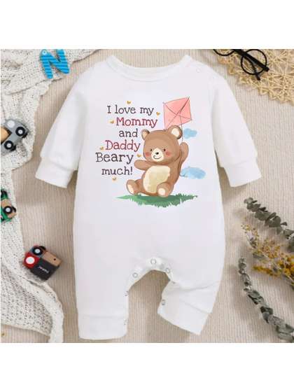 KNITROOT Infants
                      Printed Cotton Rompers