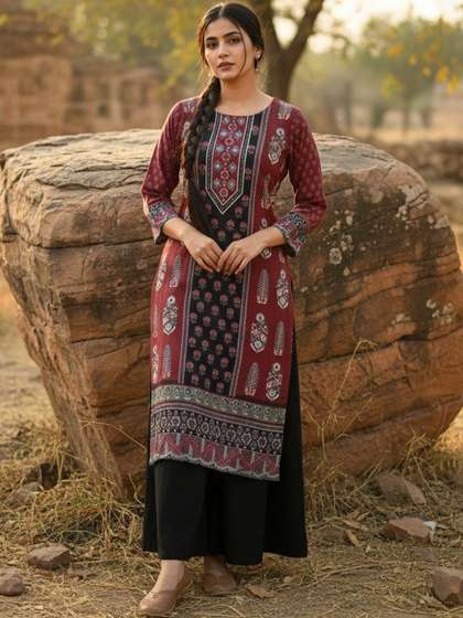 Anouk Women Floral
                        Printed Kurta