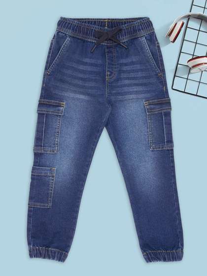 Pantaloons Junior Boys
                    Regular Fit Mid-Rise Light Fade Jeans