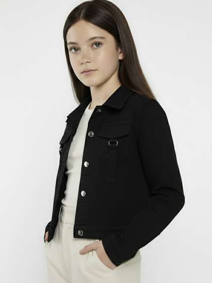 CLOTHIFY Girls Lightweight Denim Jacket