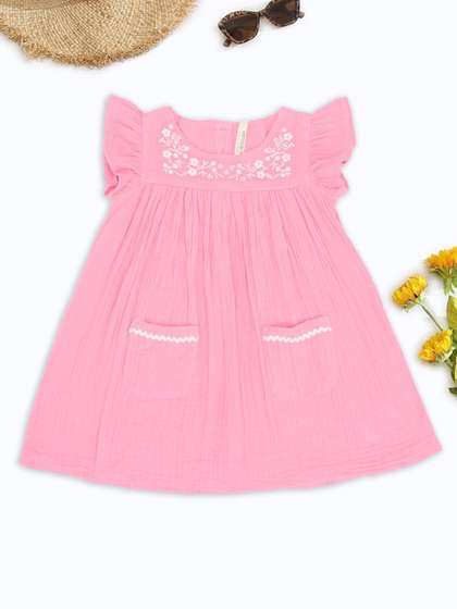 Pantaloons Baby Flutter
                    Sleeve Fit & Flare Dress