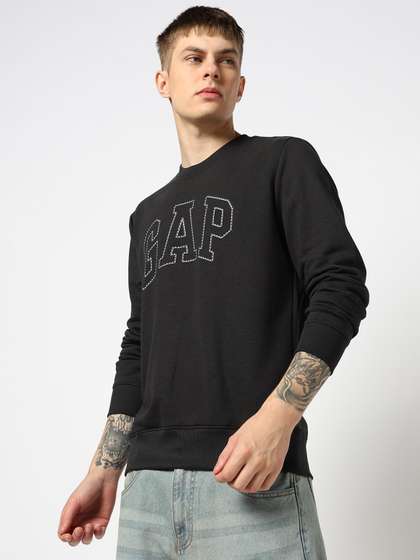 GAP Hooded Brand
                        Logo Print Pullover