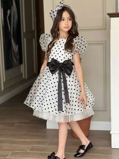 Sangria Girls
                      Colourblocked A-Line Dress
