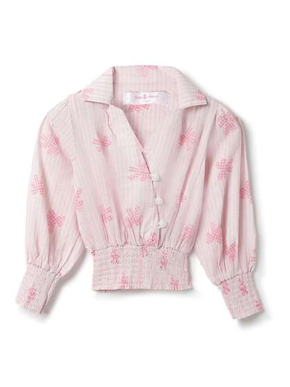 TALES & STORIES
                    Floral Print Cotton Blouson Top