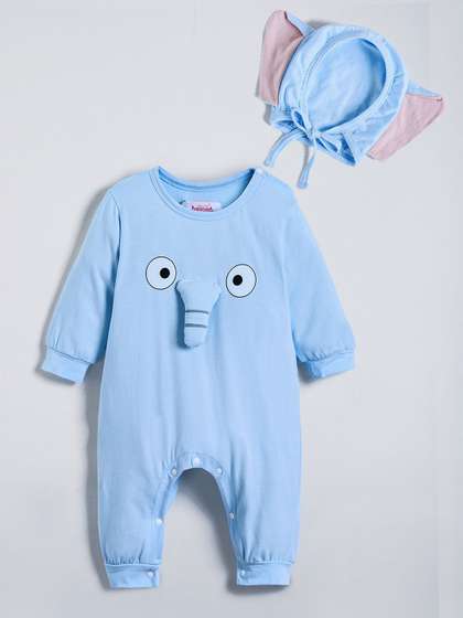 Hopscotch Boys
                      Elephant Applique Round Neck Cotton Onesie
                      Bodysuit