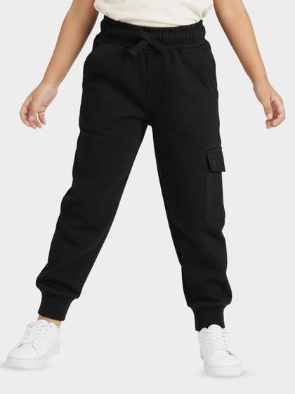 Orange Sugar Kids Pure
                    Cotton Mid-Rise Cargo-Joggers