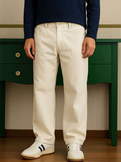 The Roadster
                        Lifestyle Co Mid Rise Relaxed Fit Jeans