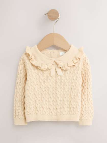 NEXT Girls Cable Knit
                    Ribbed Pullover