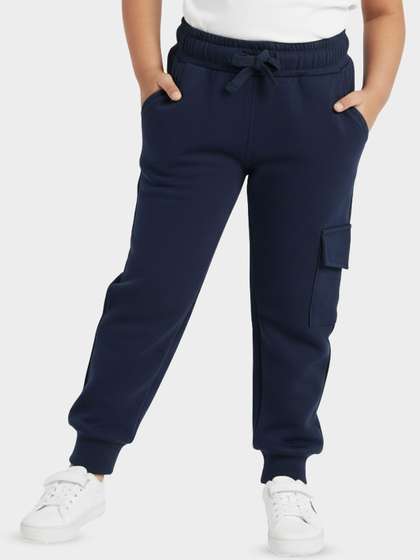 Orange Sugar Kids Pure
                    Cotton Mid-Rise Cargo-Joggers