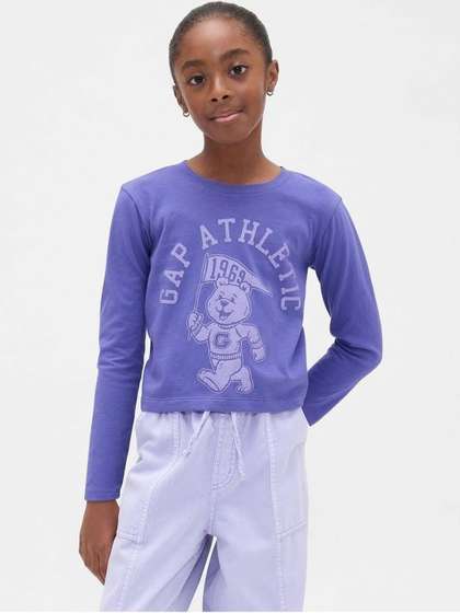 GAP Girls Printed
                      Cotton T-Shirt