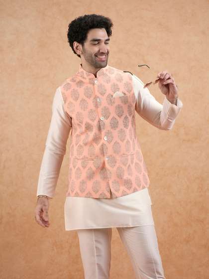 KISAH Printed Nehru
                        Jacket