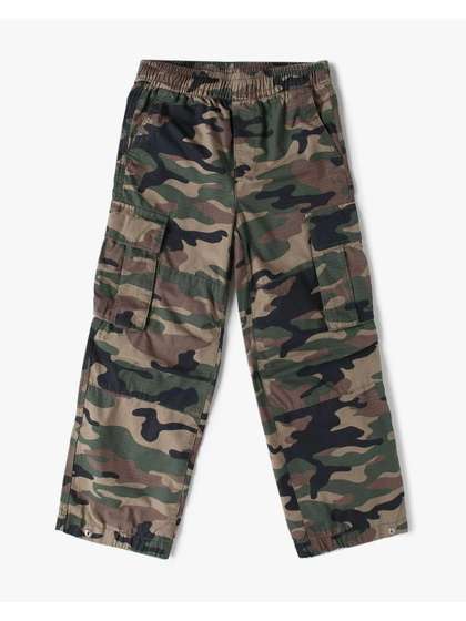 GAP Boys
                    Camouflage-Printed Mid-Waist Relaxed Fit Crago
                    Trousers