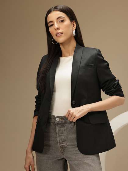 Chemistry Shawl
                        Collar Single Breasted Coat with Vent
